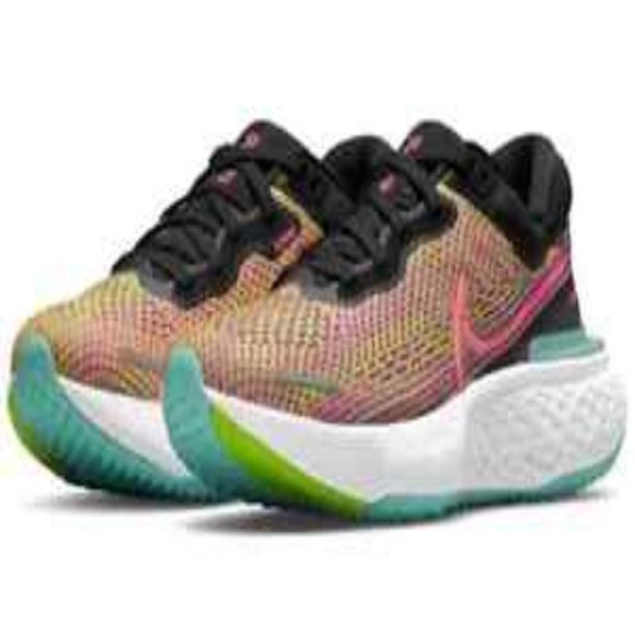 Nike ZoomX Invincible Run Flyknit Volt Bright Mango Running Shoes Women's - Picture 7 of 7